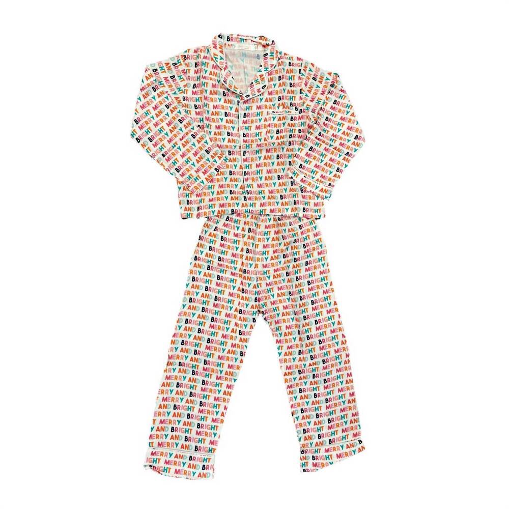 NEW TWEENSTYLE girls loungewear pajama set in merry & bright